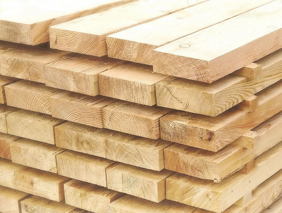 25 mm x 150 mm x 6000 mm KD S4S  Siberian Larch Lumber