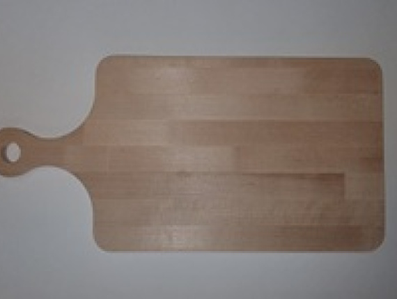 Silver Birch Rectangular Wood Cutting Board 400 mm x 200 mm x 8 mm