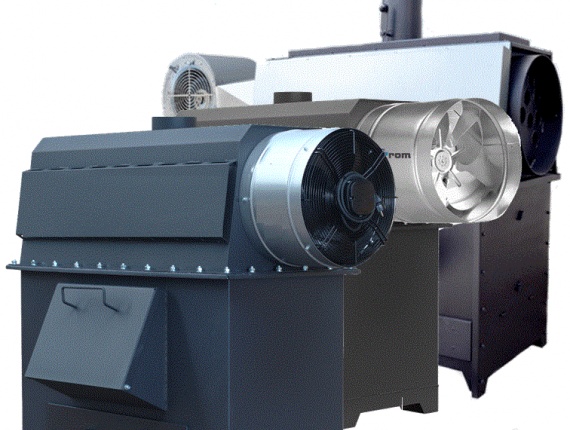 Печь воздушного отопления на дровах