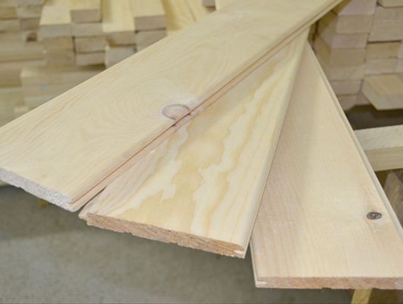 KD Swiss pine Lining board 16 mm x 90 mm x 500 mm