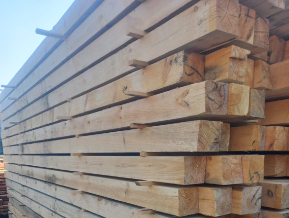 100 mm x 150 mm x 6000 mm  Balken Sibirische Kiefer GR