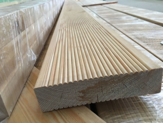 Siberian Larch Terrace board KD 27 mm x 142 mm x 6000 mm