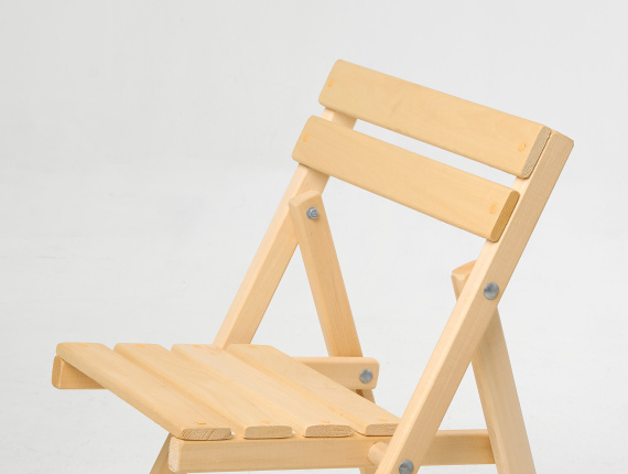 Papa Carlo 12 Unfinished Folding Chair  Lime