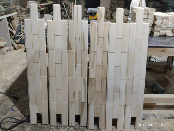 Декоративные деревянные панели Липа 15 мм x 198 мм x 1170 мм