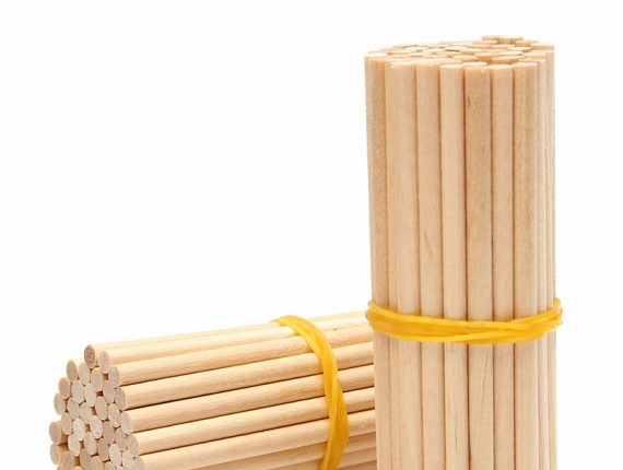 Birch Wooden lollipop sticks 6 mm x 150 mm