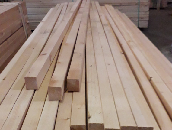 35 mm x 55 mm x 2000 mm KD  Scots Pine Post