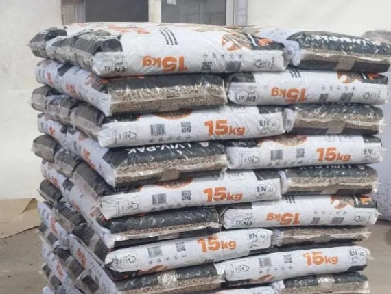 European silver fir Wood pellets 30 mm x 40 mm