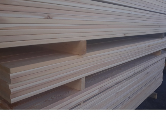 Siberian Larch Deck board 28 mm x 120 mm x 3000 mm