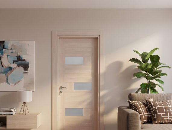 GOT MDF Pine Interior Door Beige 211 mm x 80 mm x 4.4 mm