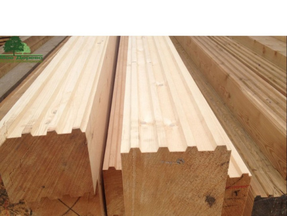 KD Siberian Larch Profiled scantlings 145 mm x 150 mm x 6000 mm