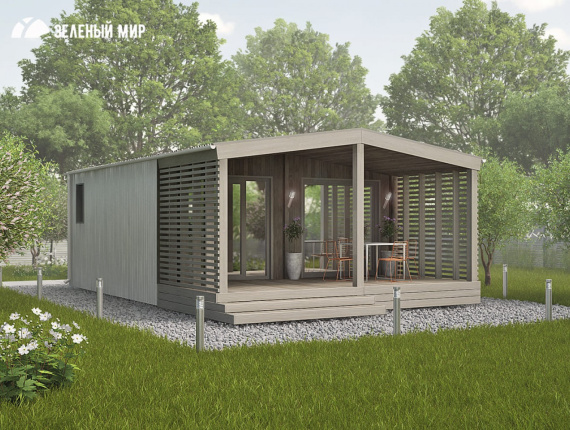 木框架房屋 云杉 - 松 49.6 m<sup>2</sup>