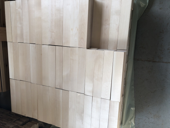 Birch Parquet 24 mm x 98 mm x 300 mm