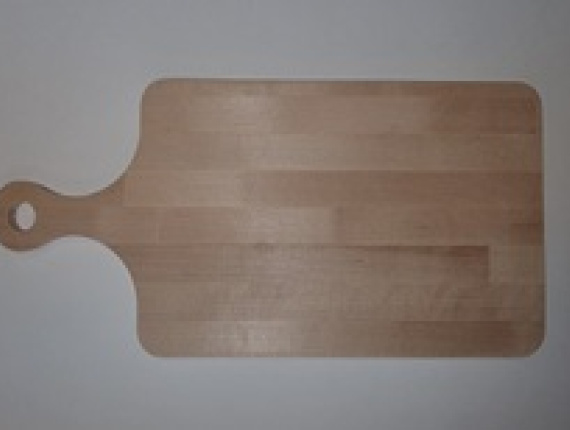 Schneidebrett aus Holz aus Hänge-Birke Rechteckig 470 mm x 220 mm x 12 mm