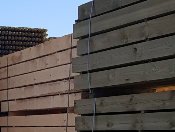 160 mm x 250 mm x 3500 mm AD Pressure Treated Scots Pine Beam