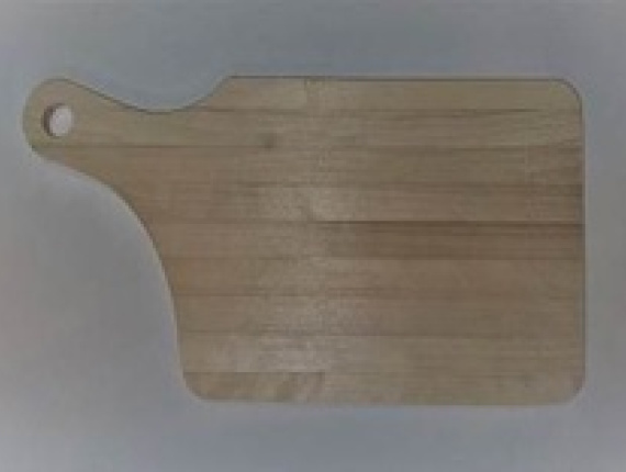 Schneidebrett aus Holz aus Hänge-Birke Rechteckig 360 mm x 200 mm x 12 mm