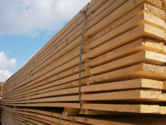 45 mm x 160 mm x 6000 mm KD S4S Heat Treated Scots Pine Lumber