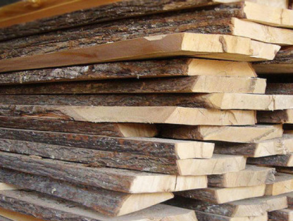 50 mm x 200 mm x 6000 mm Unbesäumtes Brett Fichte-Kiefer (S-P)