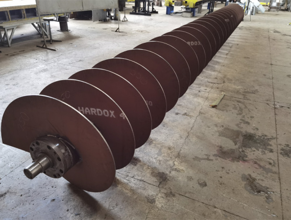 Шнековый вал (износостойкая сталь)