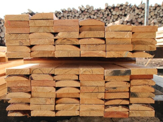 40 mm x 150 mm x 4000 mm  建築材 西伯利亚落叶松 R/S AD