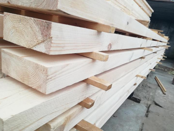 50 mm x 125 mm x 6000 mm KD R/S  European spruce Lumber