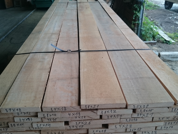 30 mm x 150 mm x 1500 mm  Tischlerbretter Buche KD