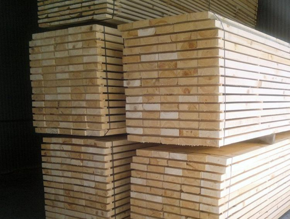 25 mm x 125 mm x 4000 mm Hitzebehandelt Eingefasstes Brett Waldkiefer S4S KD