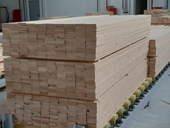 20 mm x 95 mm x 3000 mm  Eingefasstes Brett Fichte-Kiefer (S-P) S4S KD