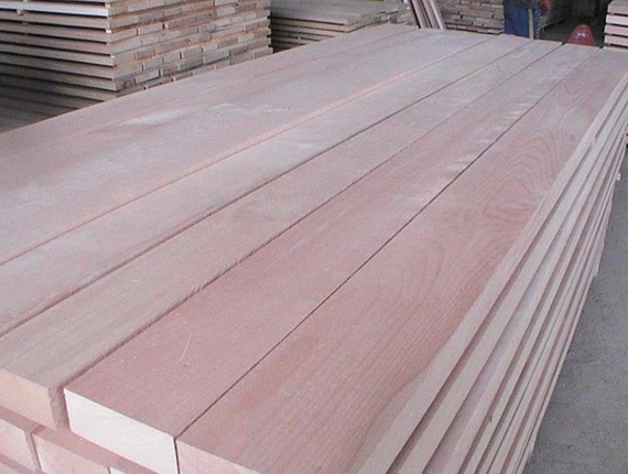 52 mm x 150 mm x 4000 mm  Eingefasstes Brett Buche S2S KD