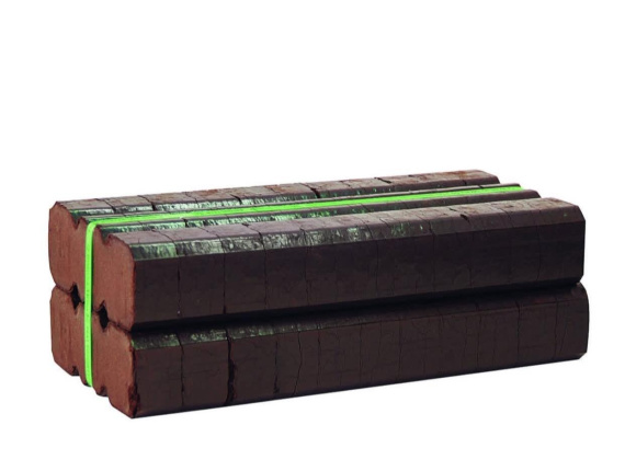 Peat briquettes 150 mm x 185 mm x 50 mm