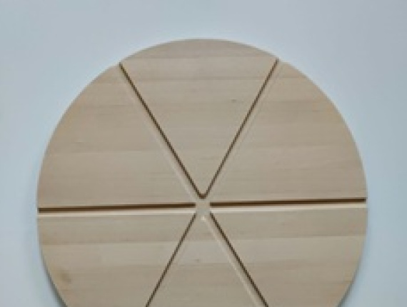 Доска для пиццы круглая Береза повислая 320 мм x 320 мм x 18 мм