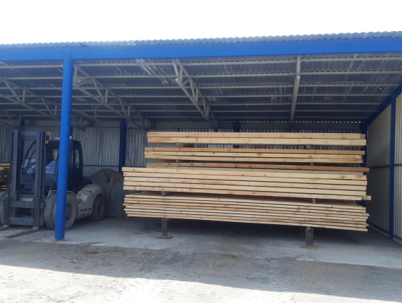 50 mm x 150 mm x 6000 mm  Eingefasstes Brett Waldkiefer R/S AD