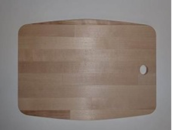 Schneidebrett aus Holz aus Hänge-Birke Rechteckig 310 mm x 180 mm x 8 mm