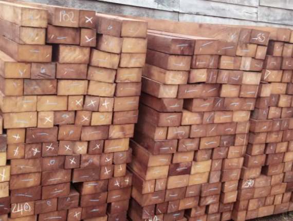 50.5 mm x 130.5 mm x 3000 mm AD S4S  Iroko (Mvuli, Kambala, Semli, Rokko) Lumber