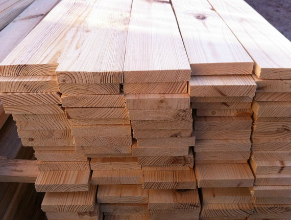 50 mm x 125 mm x 2000 mm  建築材 西伯利亚落叶松 R/S AD