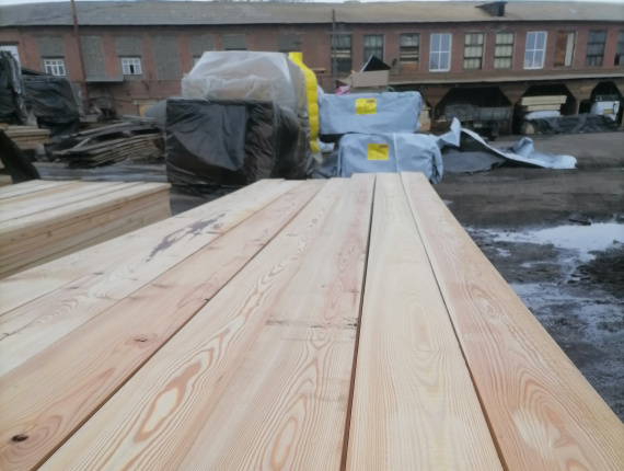 25 mm x 150 mm x 6000 mm KD S4S Heat Treated Siberian Larch Lumber