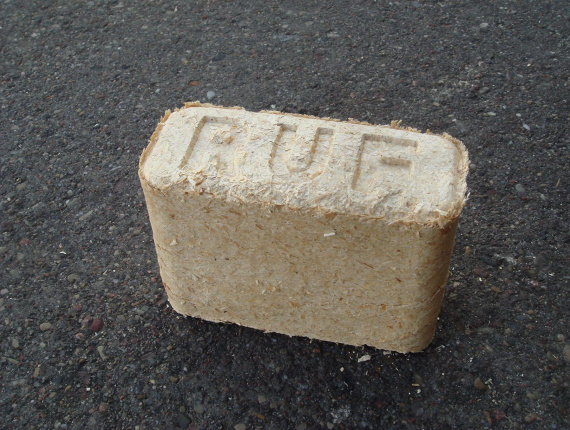 RUF Wood Briquettes 150 mm x 90 mm x 65 mm