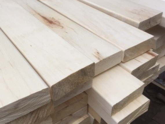 50 mm x 100 mm x 3000 mm KD S4S Aspen Lumber
