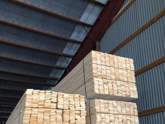 25 mm x 100 mm x 4000 mm KD R/S  European spruce Lumber