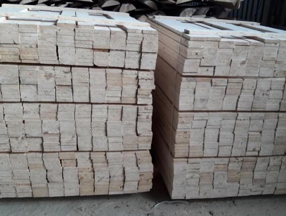 Aspen (Populus tremula) Packaging timber 20 mm x 80 mm x 1 m