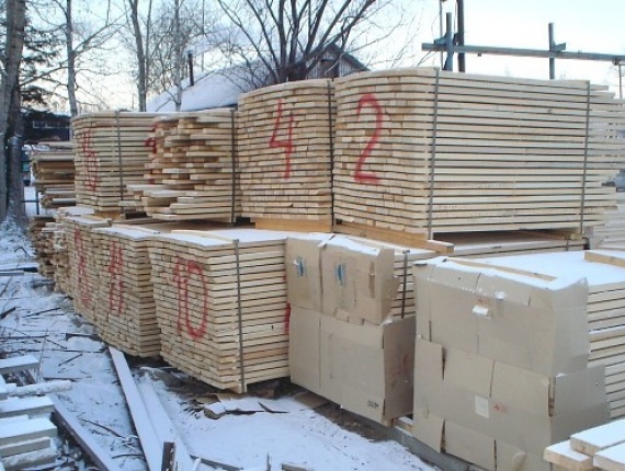 100 mm x 300 mm x 6000 mm KD Heat Treated Siberian Pine Lumber