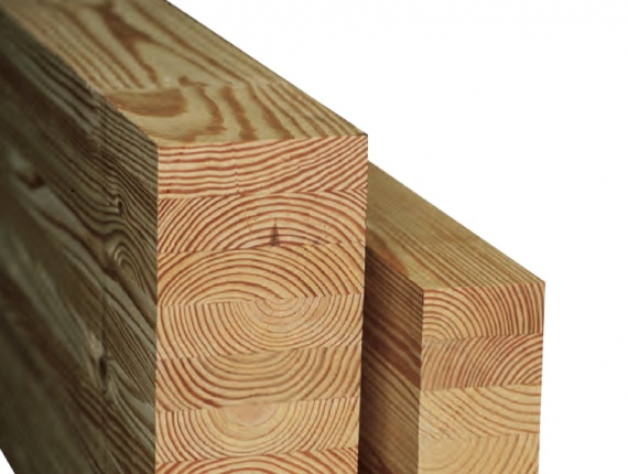 Pine Spruce Glulam Beam KD 100 mm x 200 mm x 3000 mm