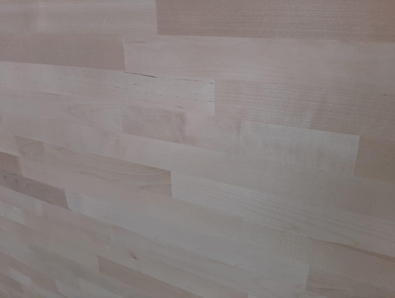 Silver Birch Finger Jointed (Discontinuous stave) Furniture panel 20 mm x 1300 mm x 3000 mm